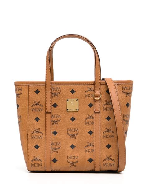 mcm tote bag with zipper